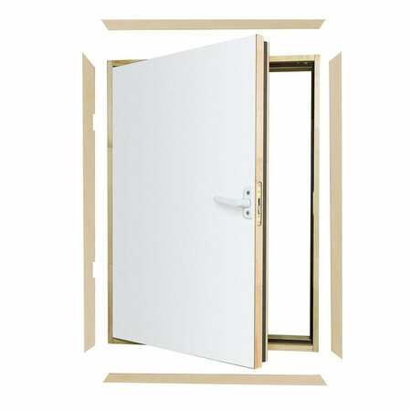 FAKRO DWF Wall Hatch 27 in. x 35 in. Wooden Fire Rated Insulated Access Door 869833